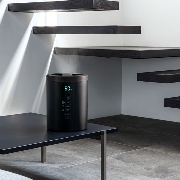 スリーアップ　多機能スチーム加湿器スチームポット　ブラック
