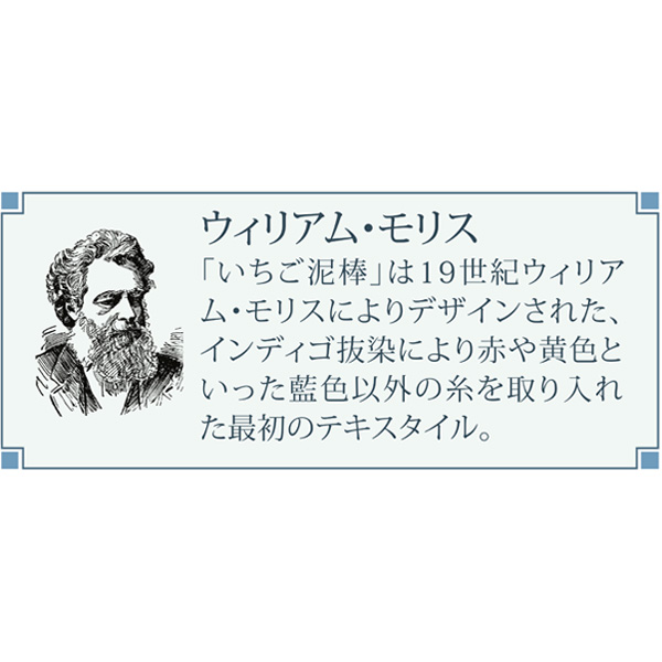 モリス 晴雨兼用自動開閉折りたたみ日傘 いちご泥棒(ネイビー)