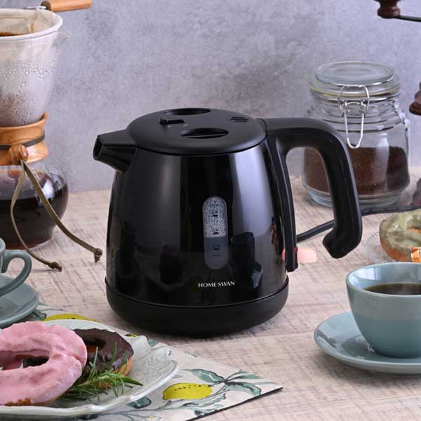 ホームスワン 電気ケトル0.8L ブラック