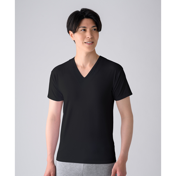 ReD バイタルテック　肩・腰コリ改善インナーシリーズ　Vネックインナー　ブラック　Mサイズ