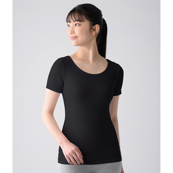 ReD バイタルテック　肩・腰コリ改善インナーシリーズ　Uネックインナー　ブラック　Mサイズ